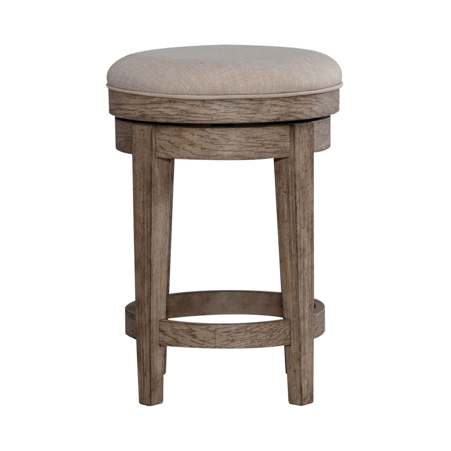 City Scape Upholstery Swivel Console Stool