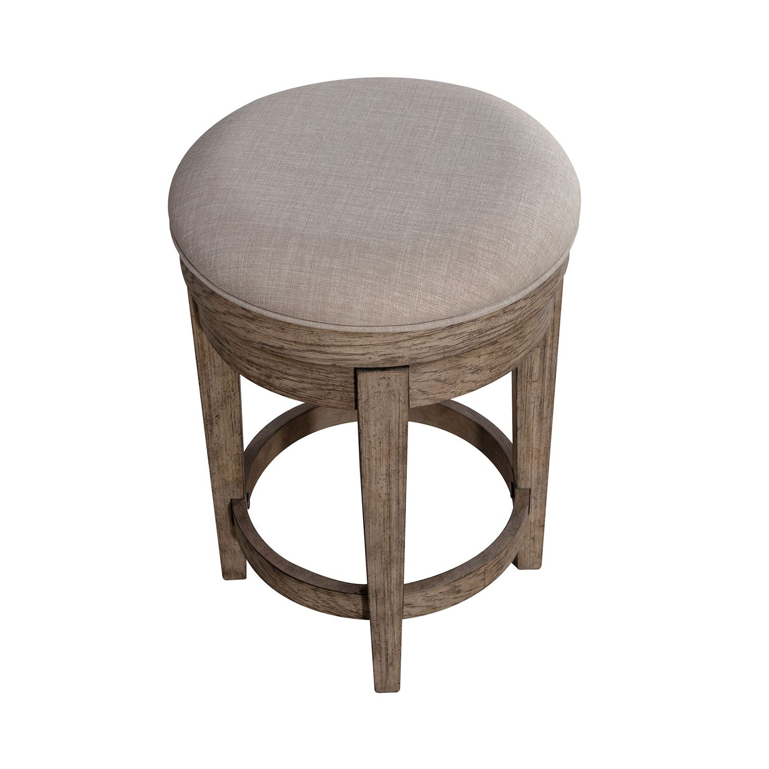 City Scape Upholstery Swivel Console Stool
