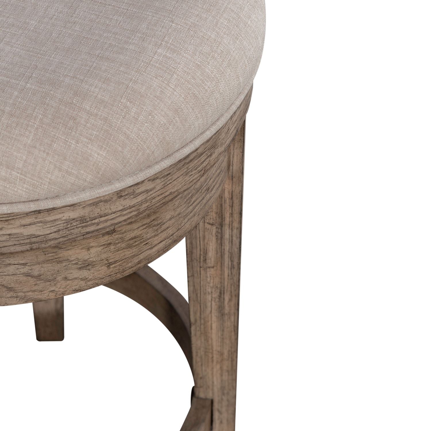 City Scape Upholstery Swivel Console Stool