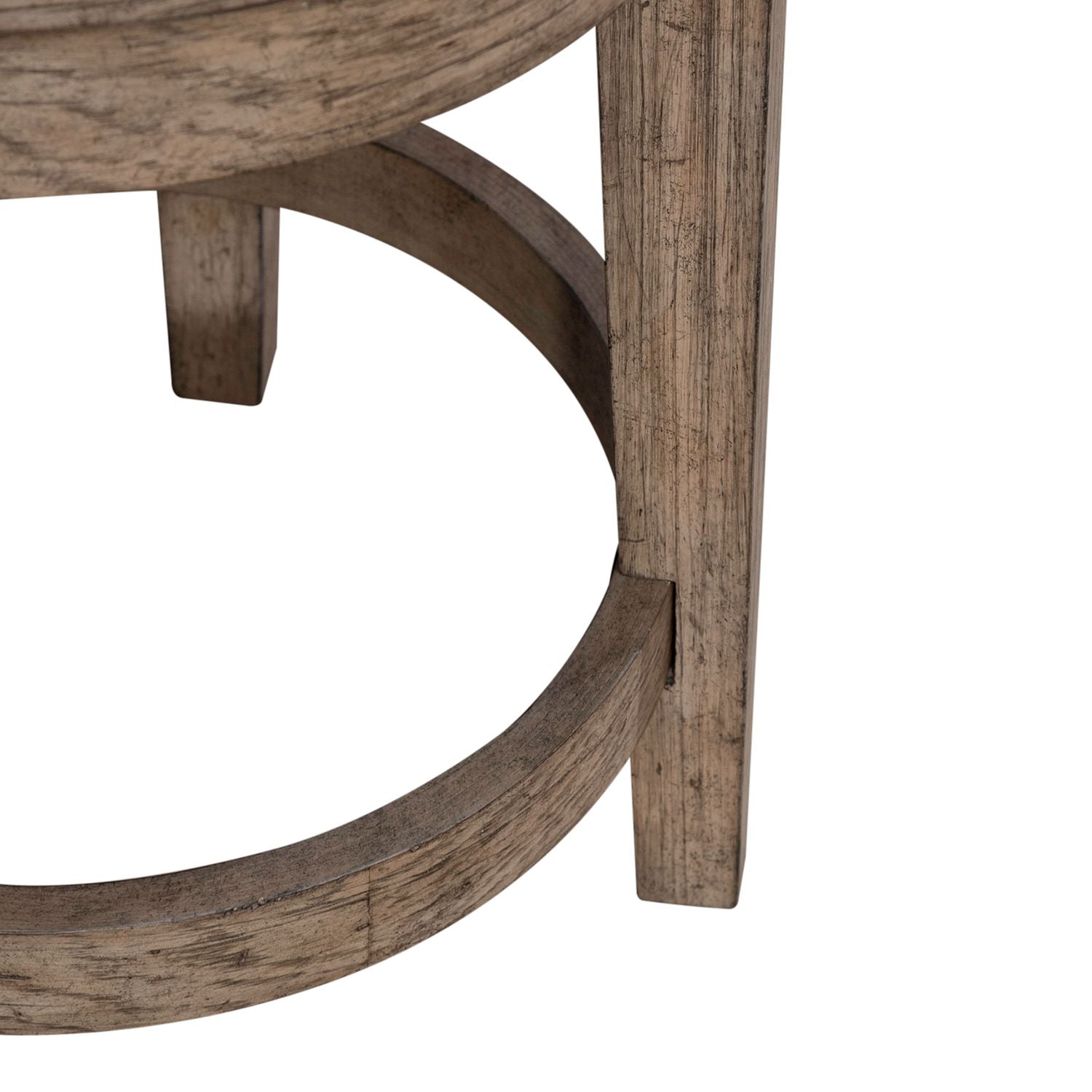 City Scape Upholstery Swivel Console Stool