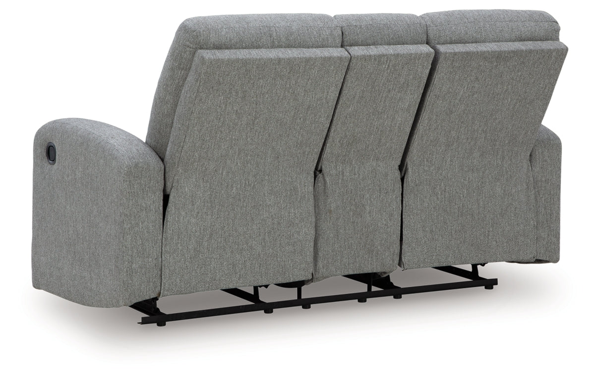 Gauntlet Reclining Loveseat with Console