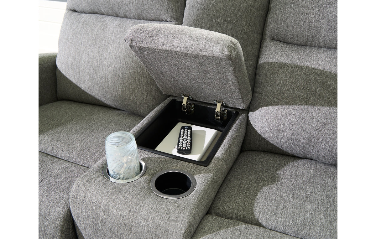 Gauntlet Reclining Loveseat with Console
