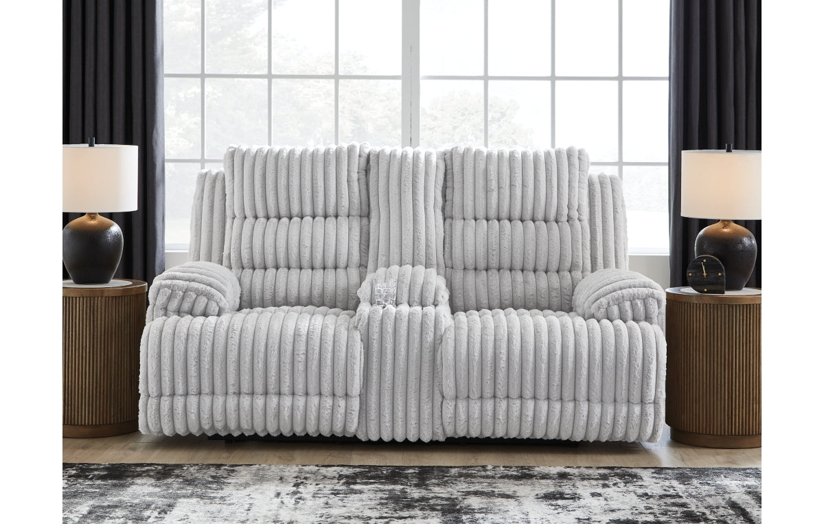 Rhines Falls Power Reclining Loveseat with Console