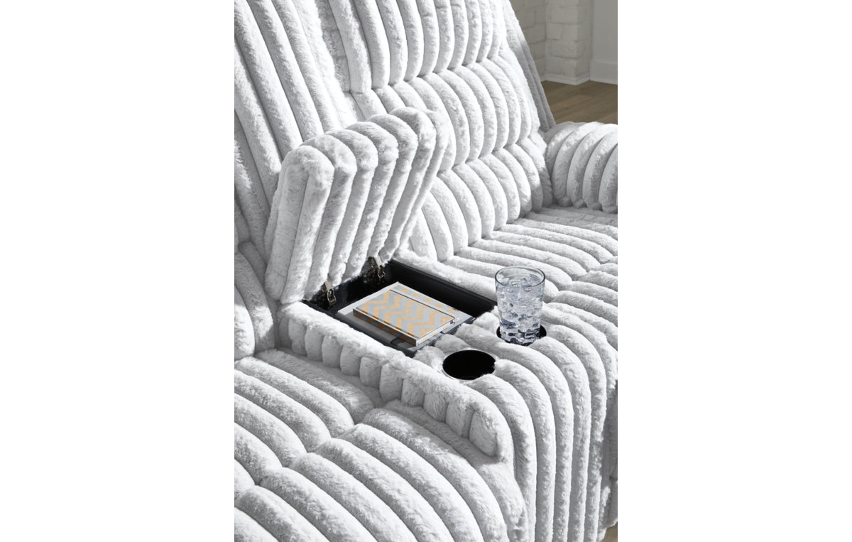 Rhines Falls Power Reclining Loveseat with Console