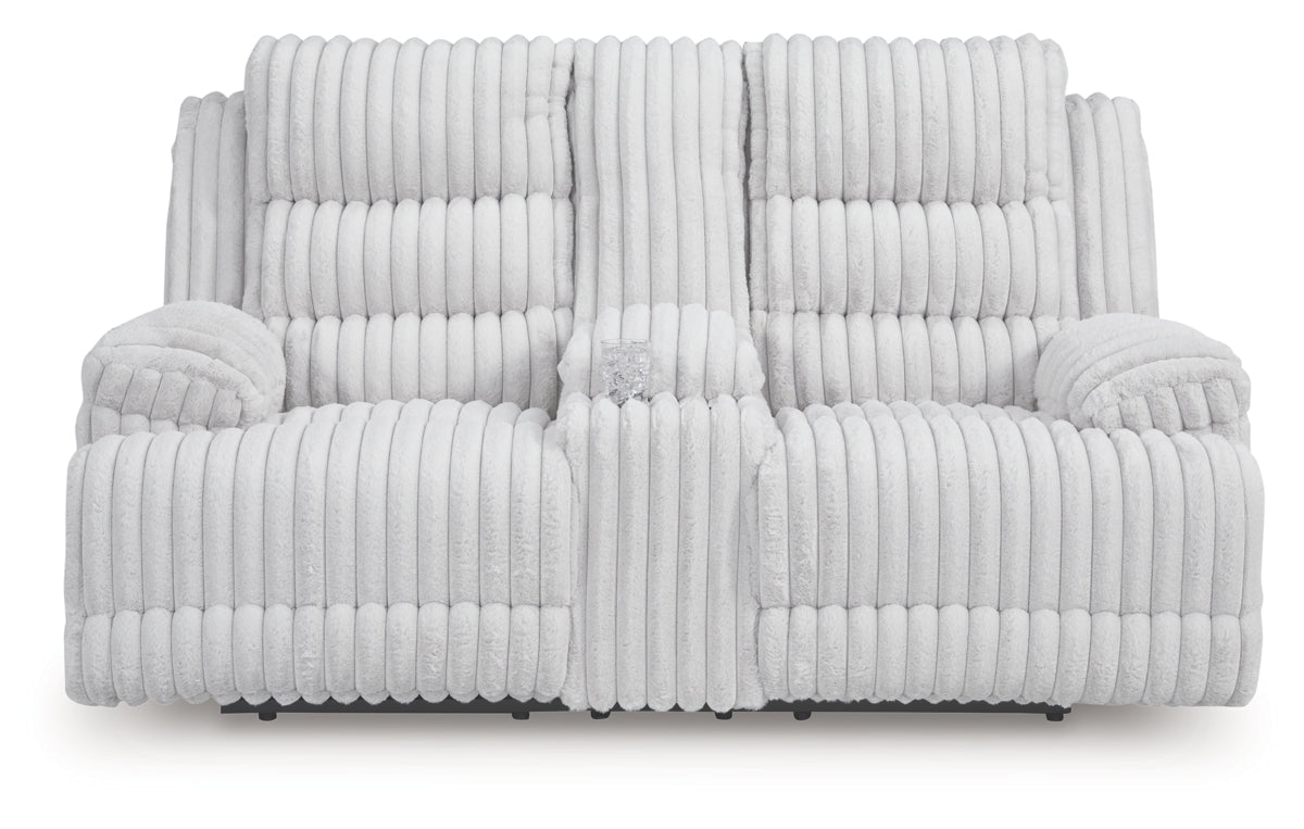 Rhines Falls Power Reclining Loveseat with Console