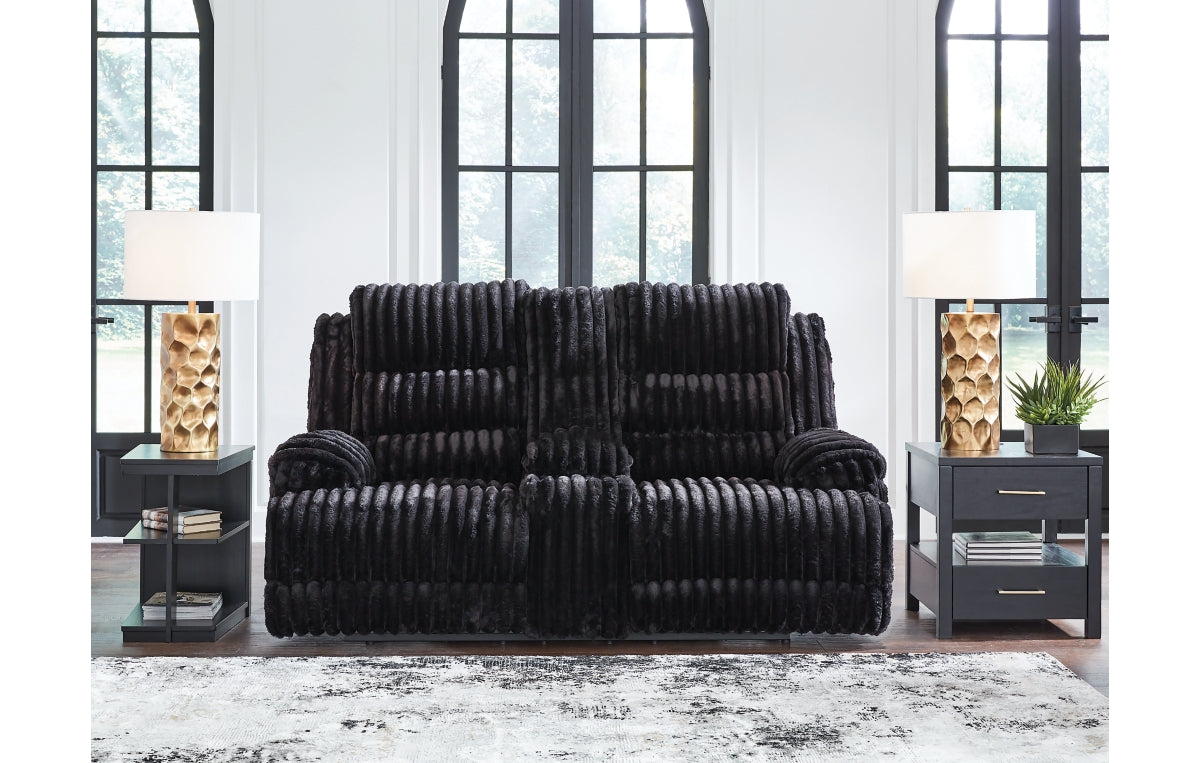 Rhine Falls Reclining Loveseat with Console