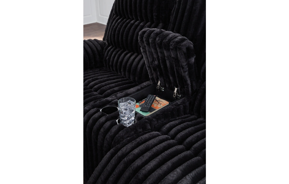 Rhine Falls Reclining Loveseat with Console