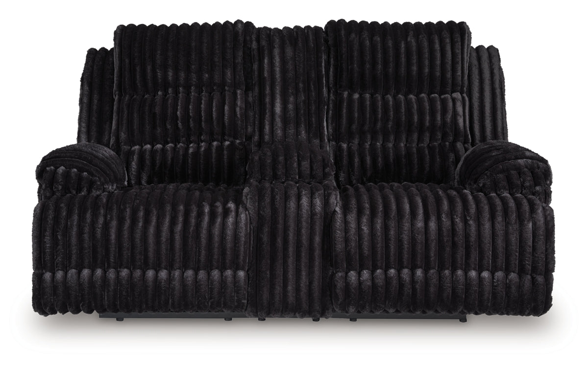 Rhine Falls Reclining Loveseat with Console