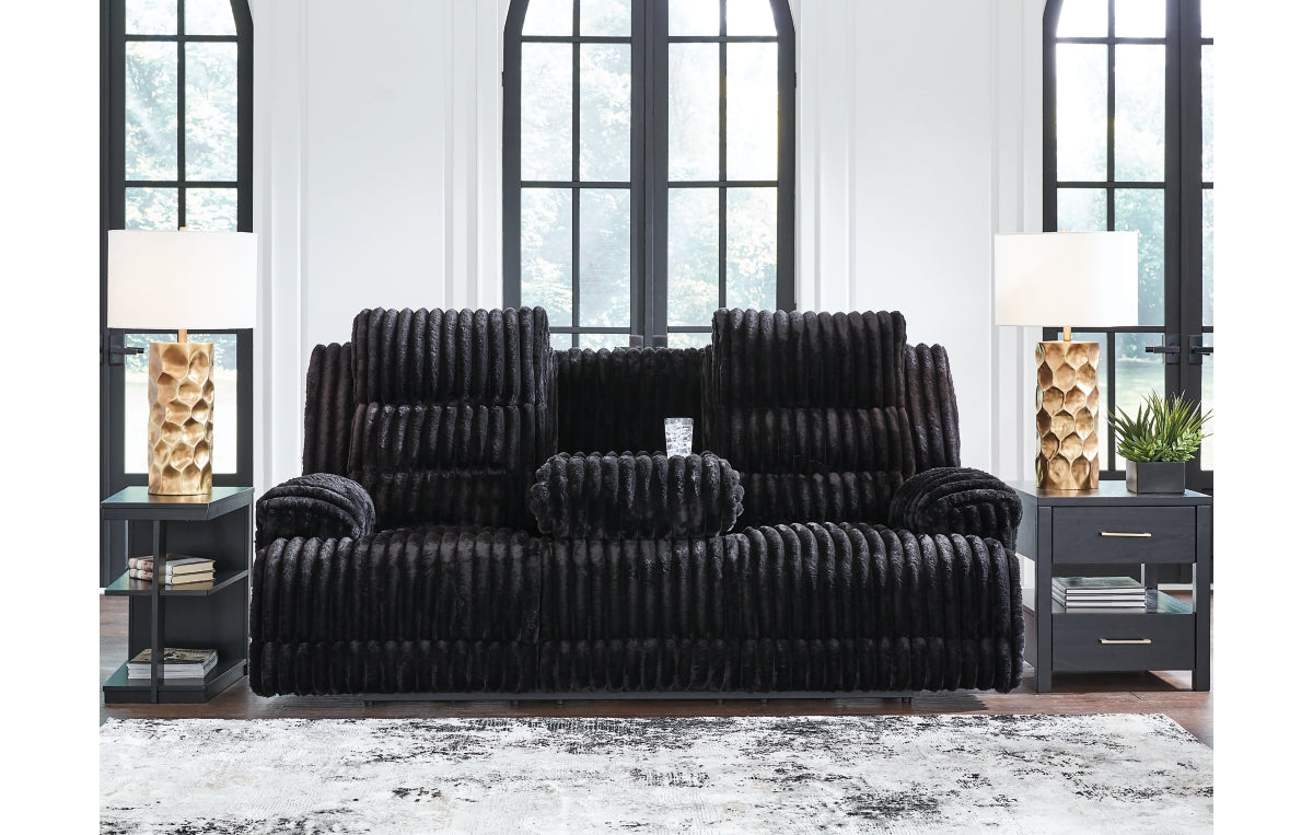 Rhine Falls Power Reclining Sofa with Drop Down Table