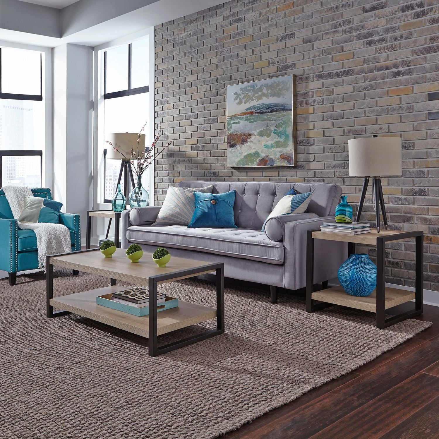 Sun Valley 3 Pack with Faux Metal
