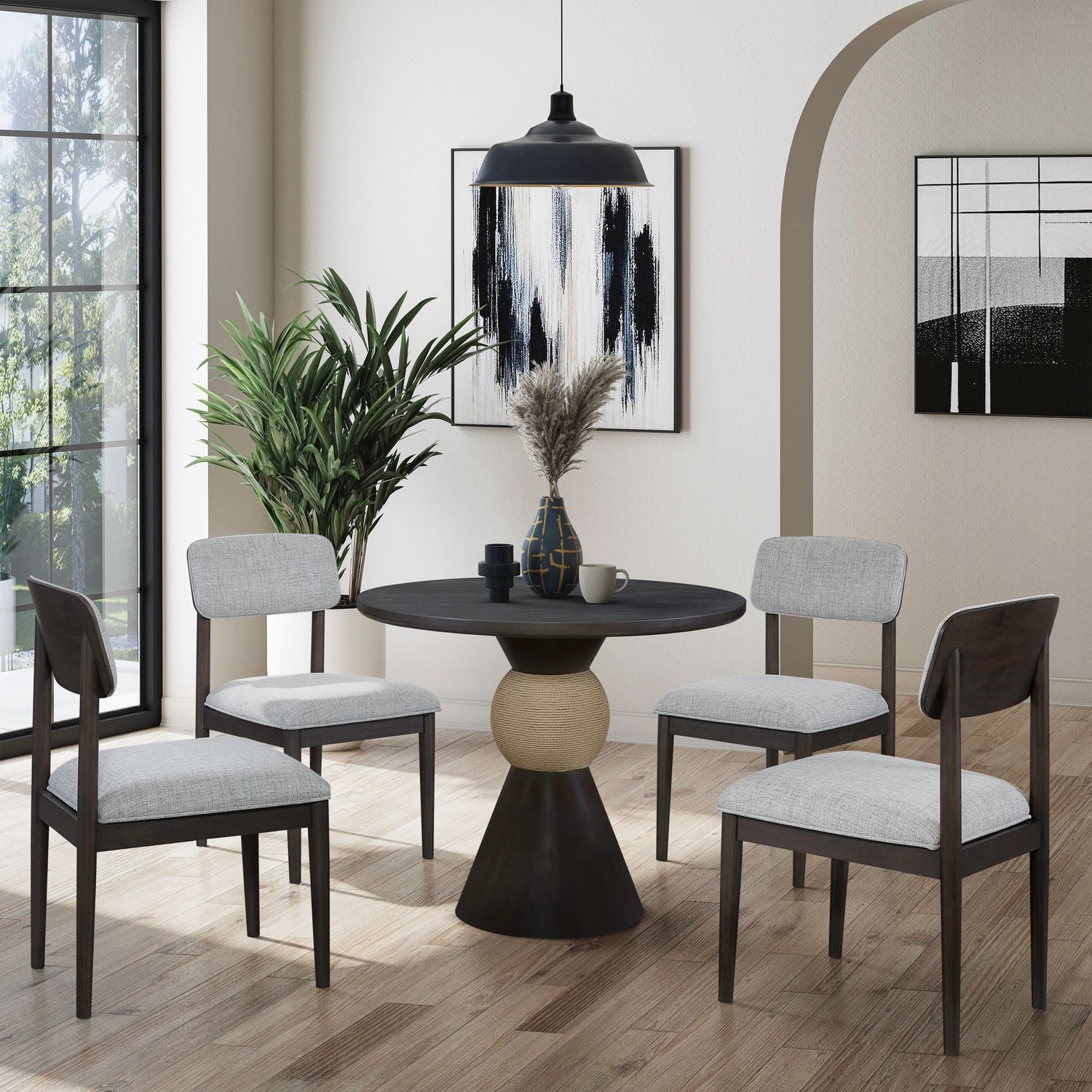 Briarcrest 5 Piece Round Table Set