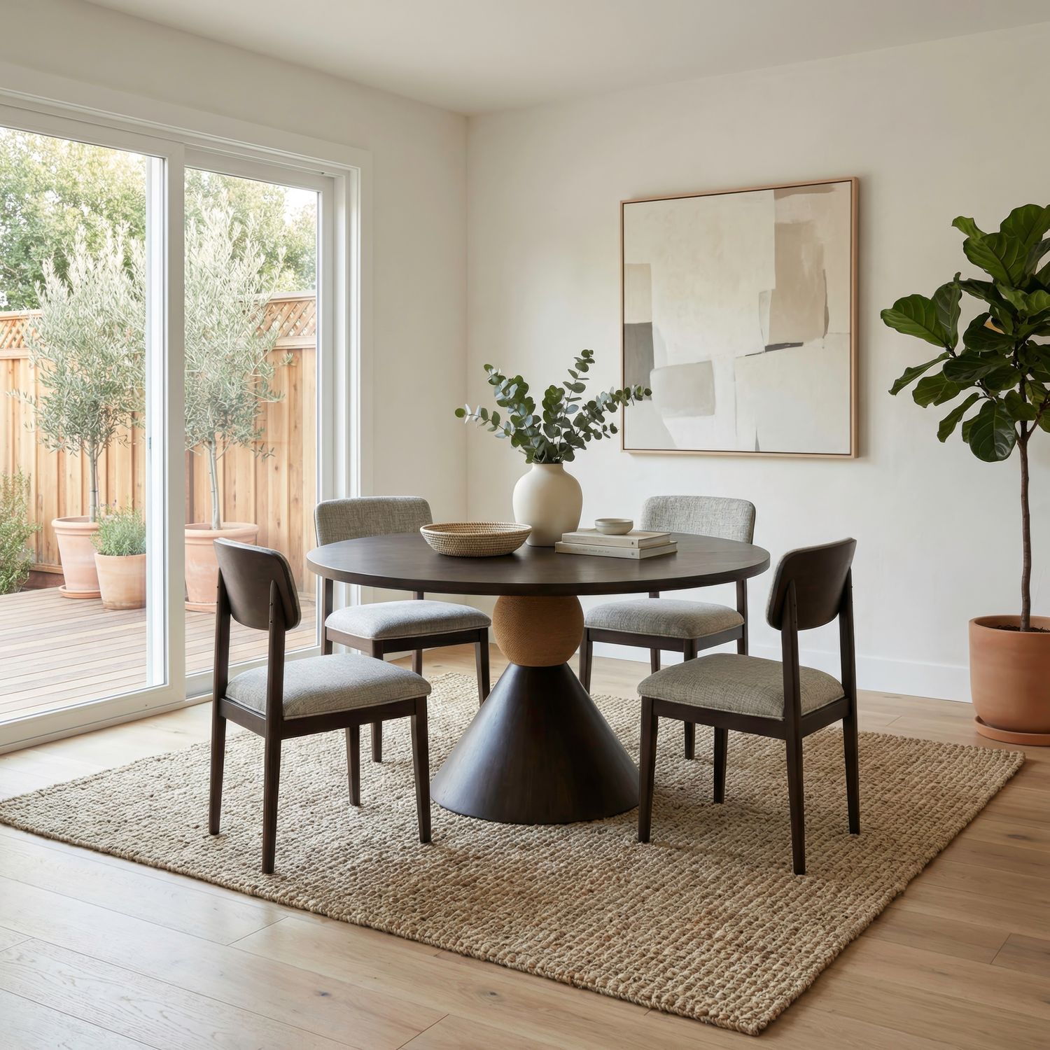 Briarcrest 5 Piece Round Ped Table Set