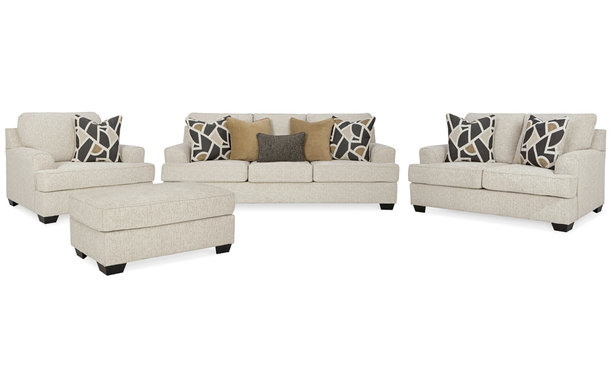 Heartcort Sofa, Loveseat, Chair and Ottoman