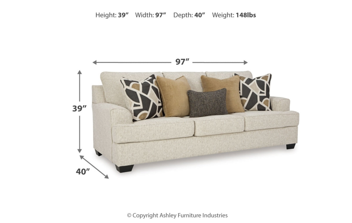 Heartcort Sofa, Loveseat, Chair and Ottoman