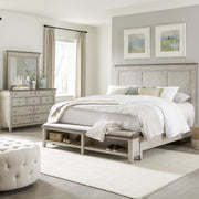 Ivy Hollow King Storage Bed, Dresser & Mirror