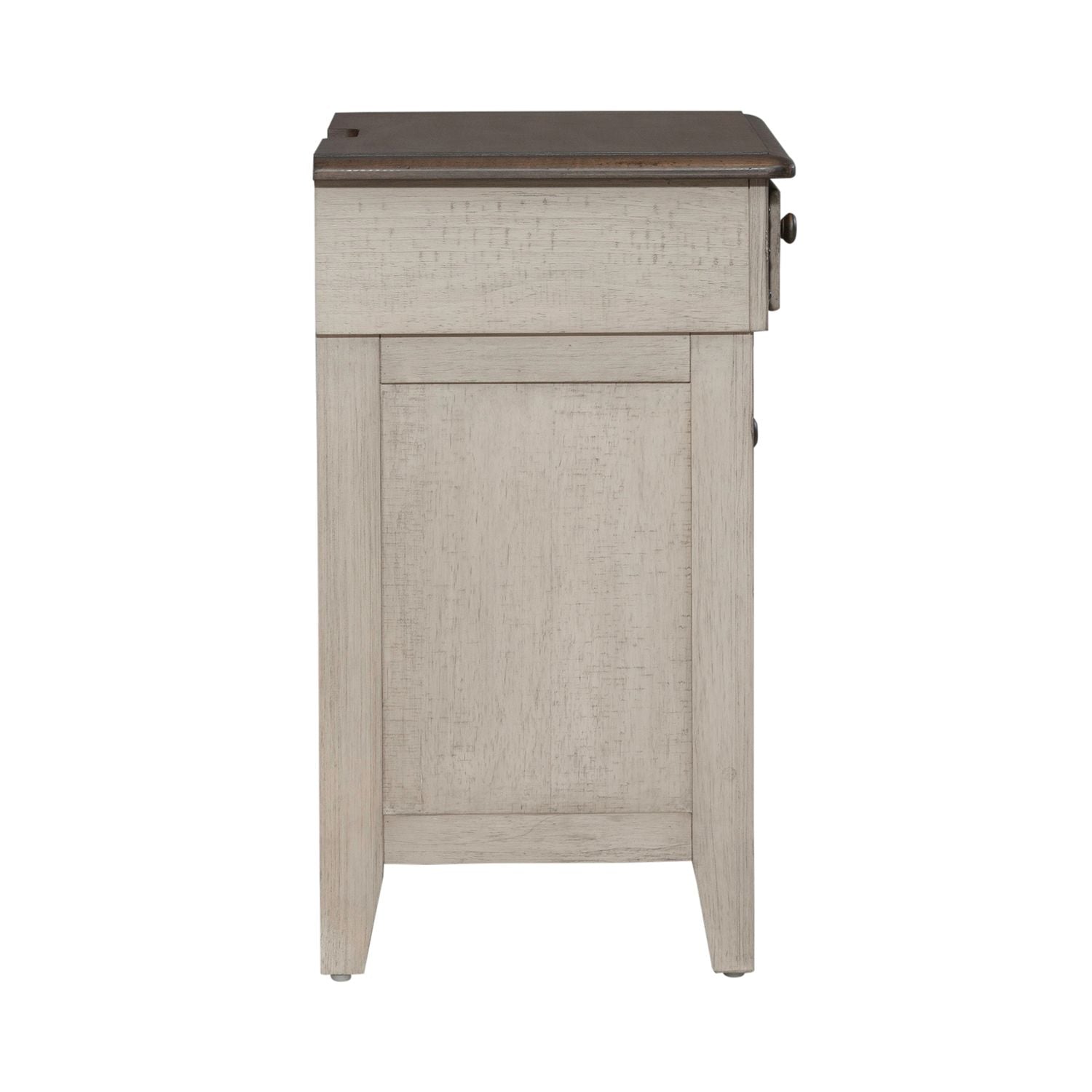 Ivy Hollow 3 Drawer Nightstand with Charging Station