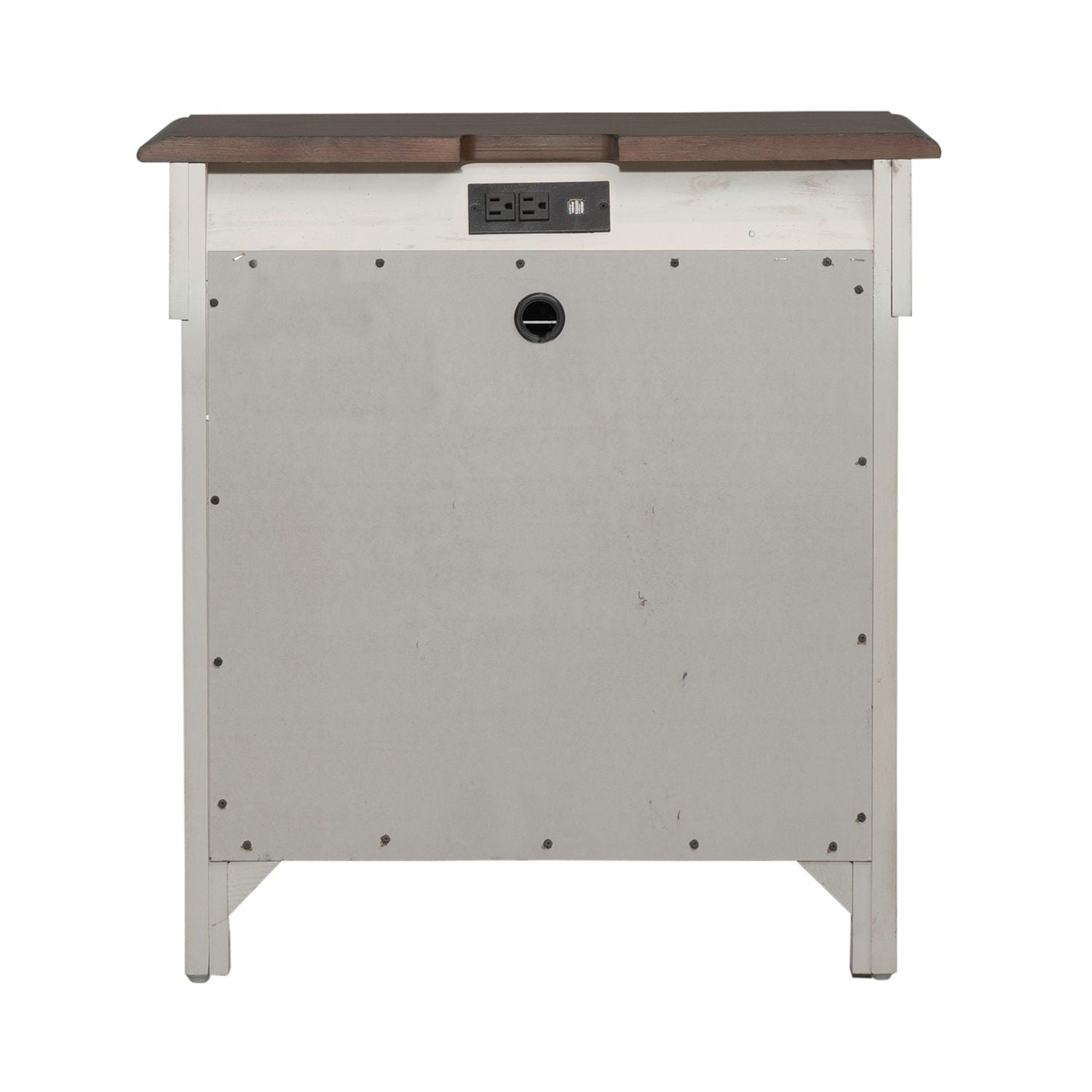 Ivy Hollow 3 Drawer Nightstand with Charging Station