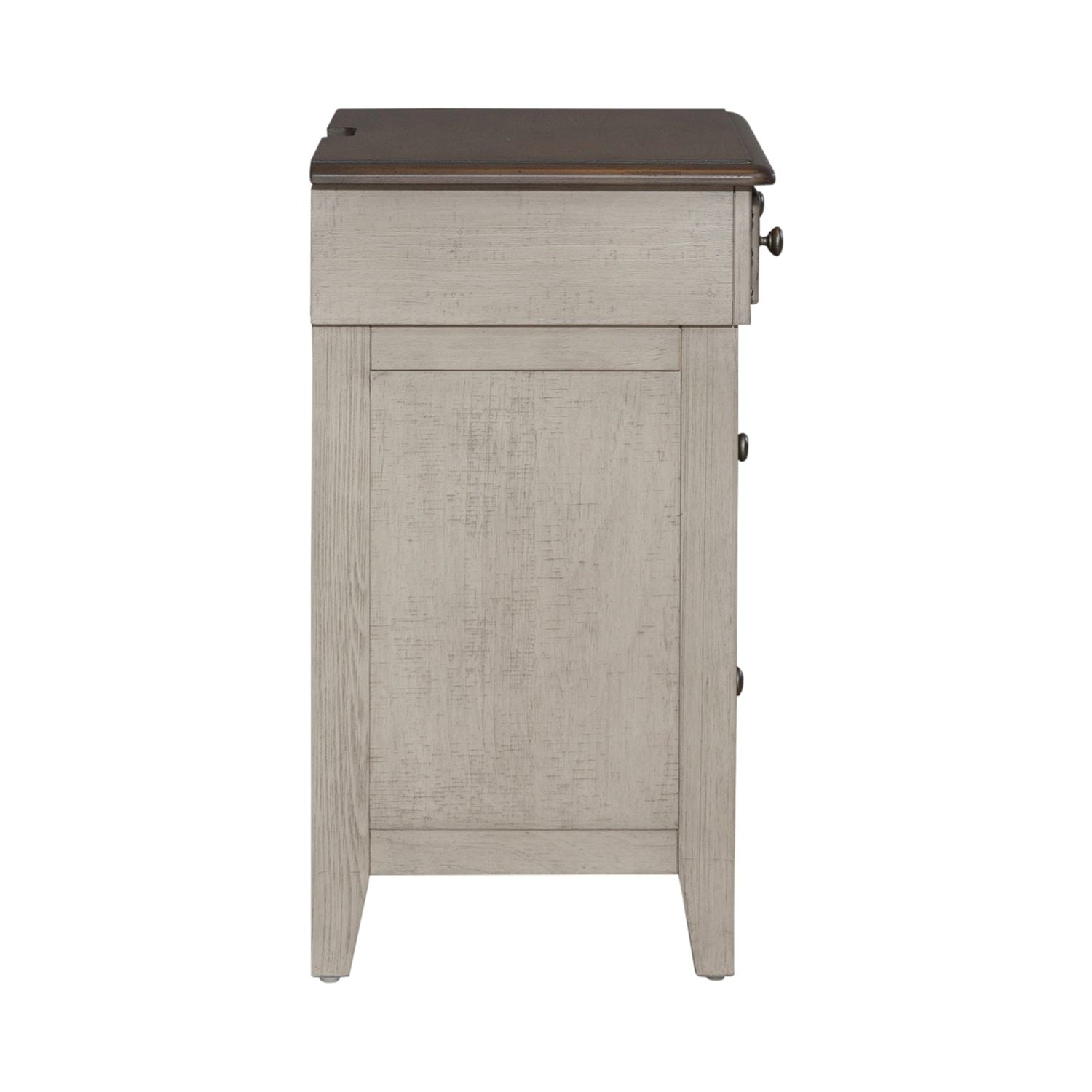 Ivy Hollow 3 Drawer Bedside Chest with Charging Station