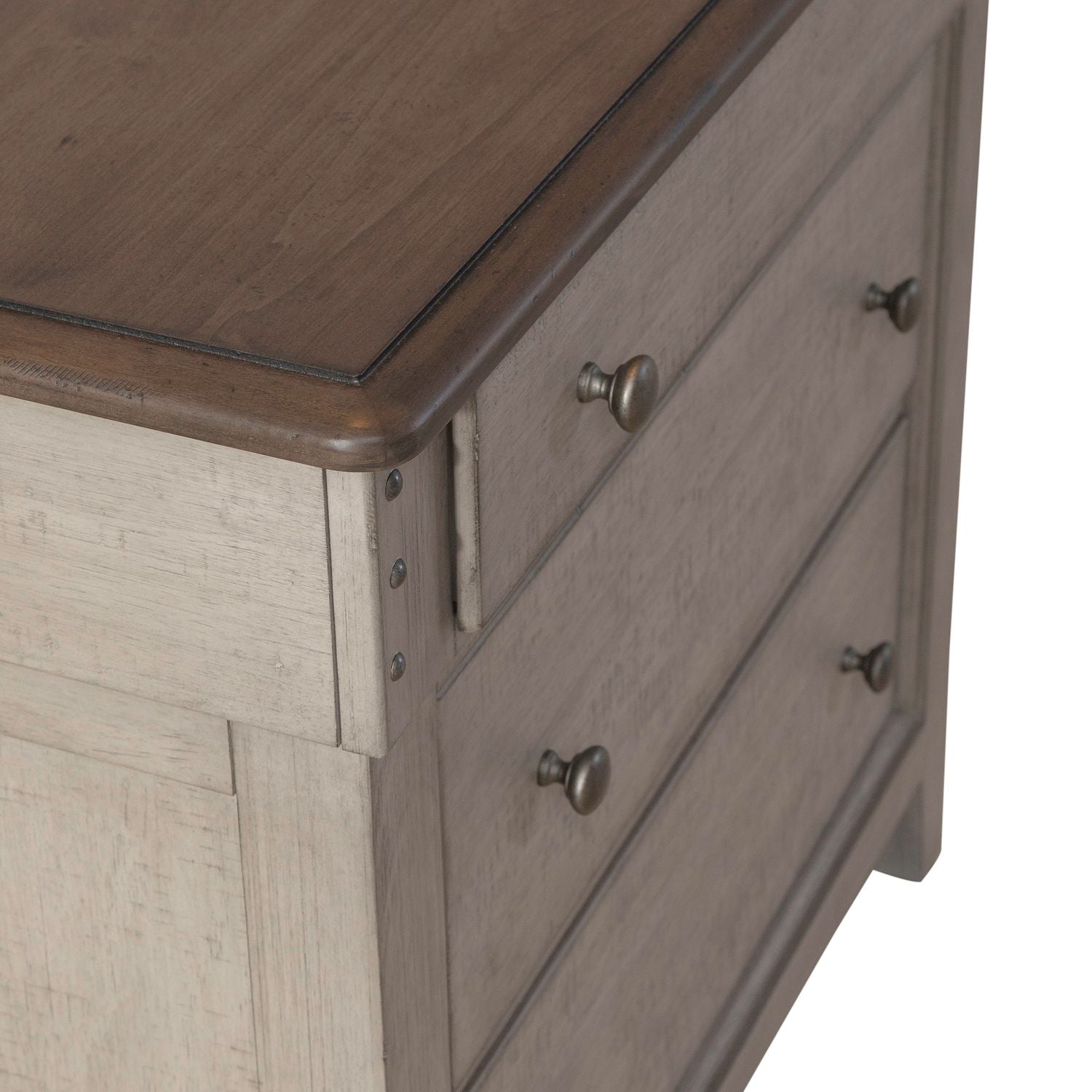 Ivy Hollow 3 Drawer Bedside Chest with Charging Station