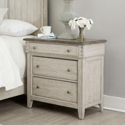 Ivy Hollow 3 Drawer Bedside Chest with Charging Station