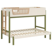 Evren Twin-over-Full Bunk Bed with Ladder Tri-Tone