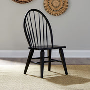 Hearthstone Ridge Windsor Back Side Chair - Black