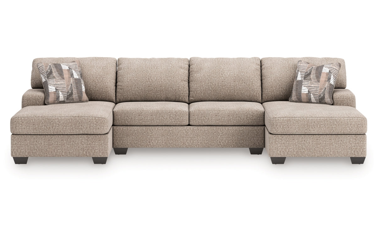 Newellen 3-Piece Sectional with Double Chaise