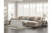 Newellen 3-Piece Sleeper Sectional with Double Chaise