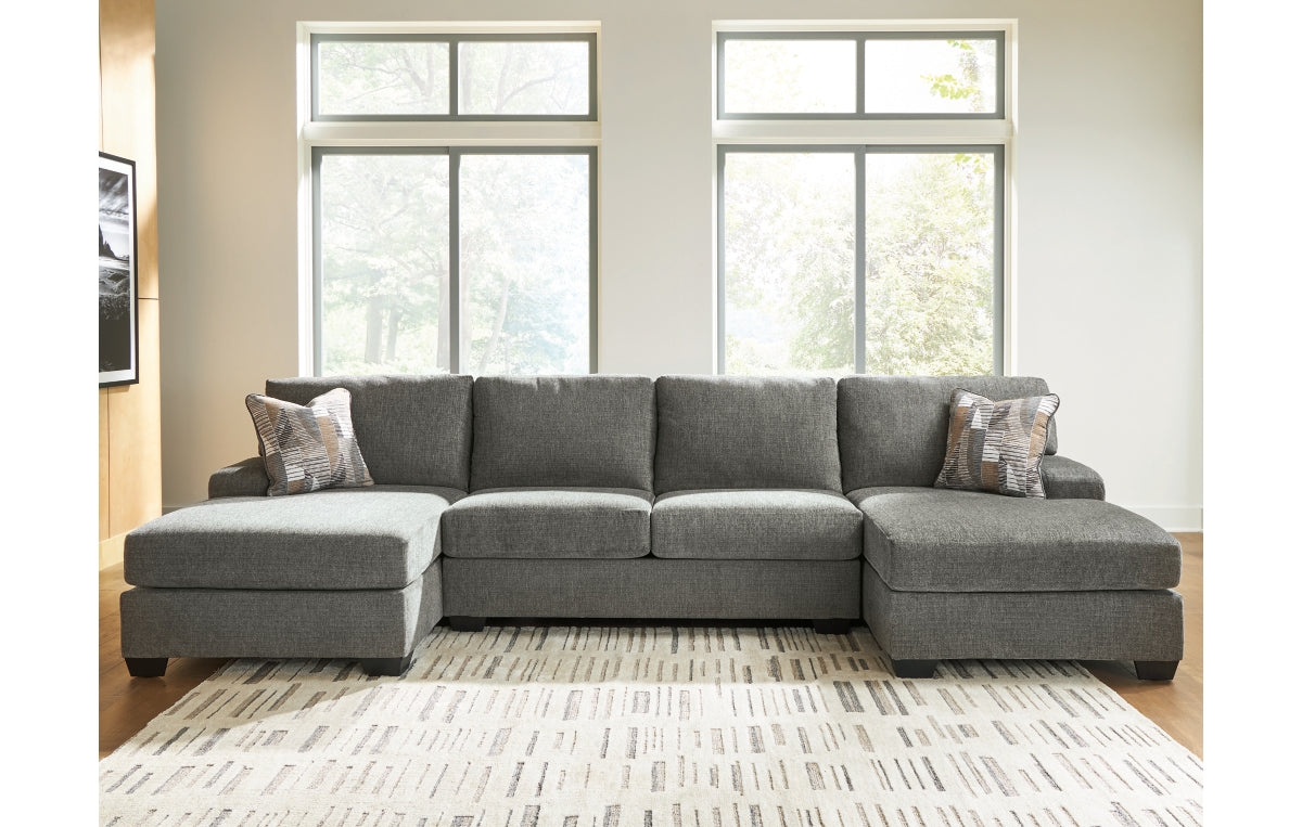 Newellen 3-Piece Sectional with Double Chaise