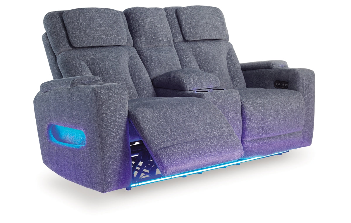 Studio Cave Power Reclining Loveseat with Console