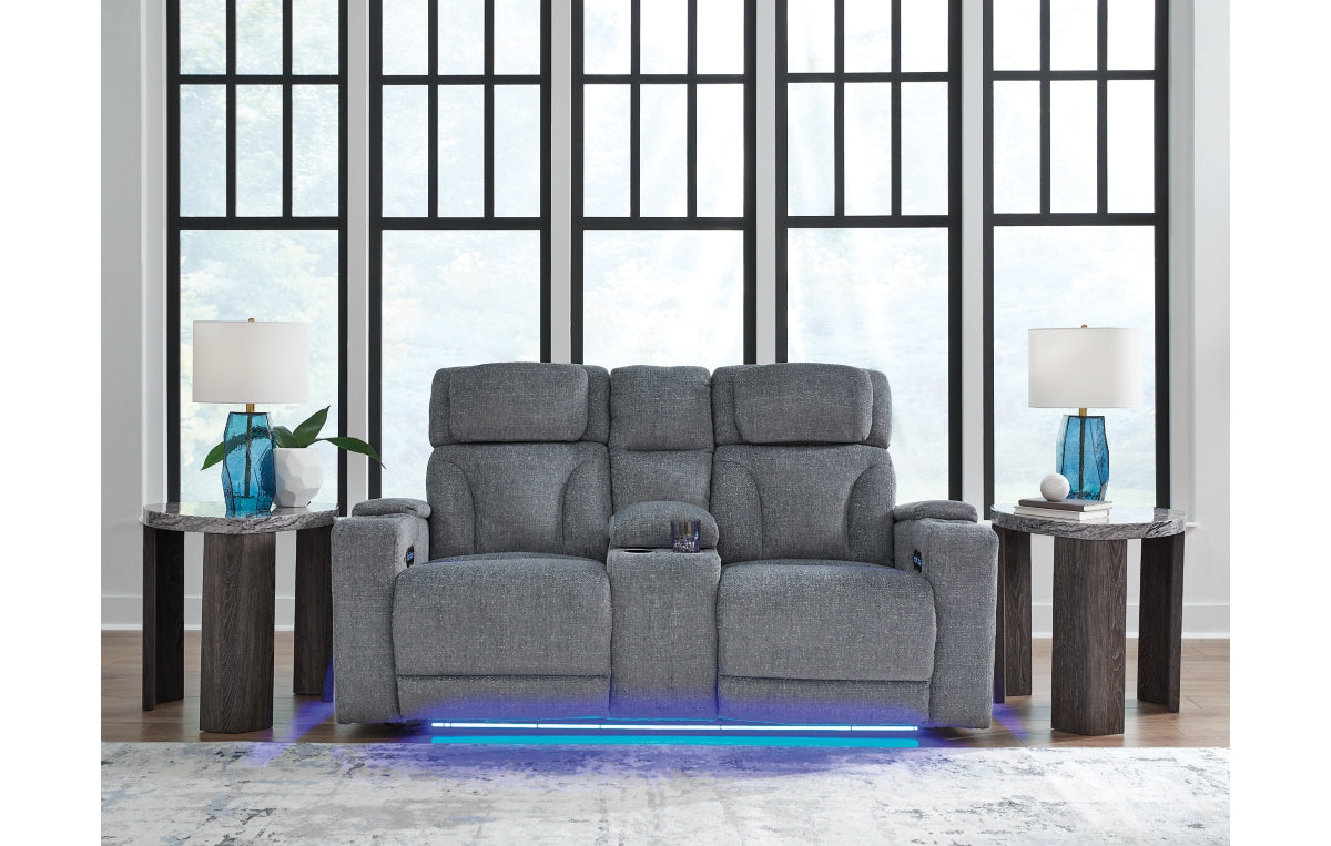 Studio Cave Power Reclining Loveseat with Console