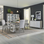 Palmetto Heights 5 Piece Double Pedestal Table Set