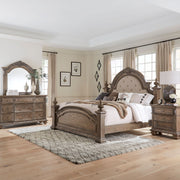 Carlisle Court Queen Poster Bed, Dresser & Mirror, Nightstand