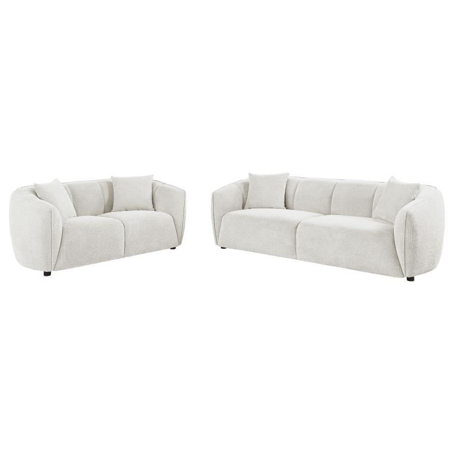 Aleisha 2-piece Fabric Upholstered Sofa Set Sand
