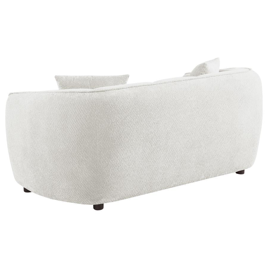 Aleisha 3-piece Chenille Upholstered Sofa Set Ivory