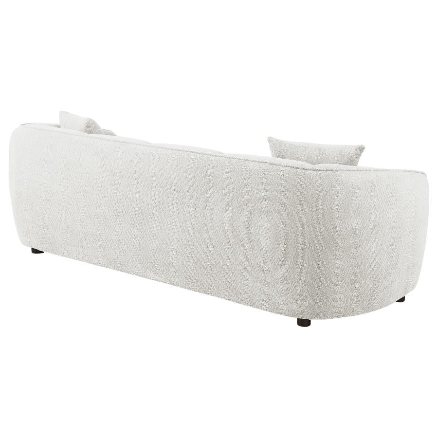 Aleisha Chenille Upholstered Sofa Ivory