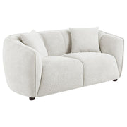 Aleisha Fabric Upholstered Loveseat Sand