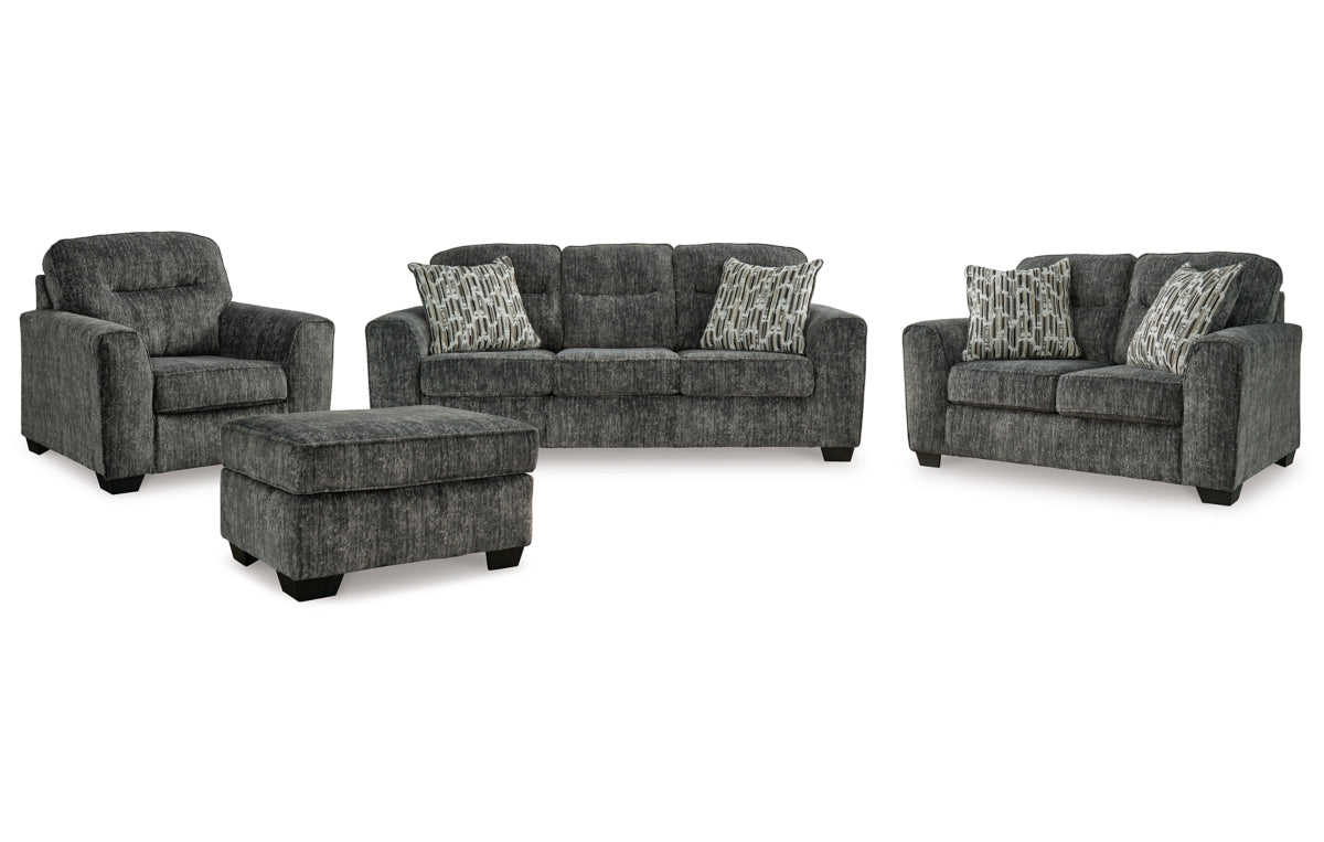 Lonoke Sofa, Loveseat, Chair and Ottoman