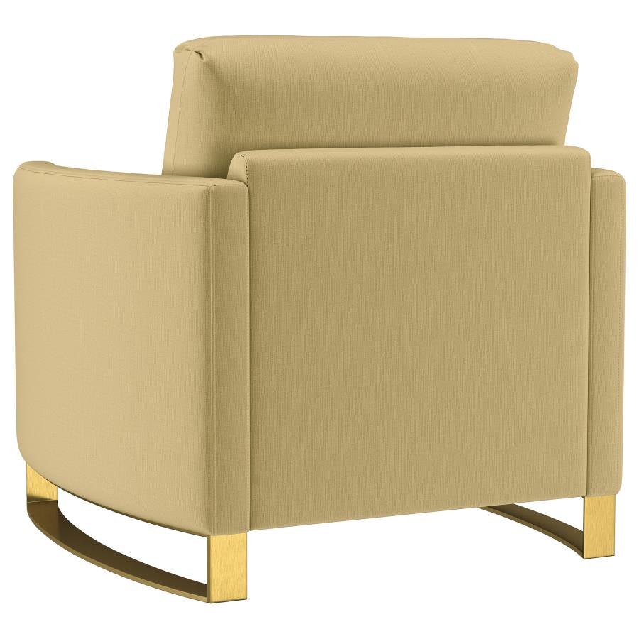 Corliss 3-piece Velvet Upholstered Sofa Set Camel