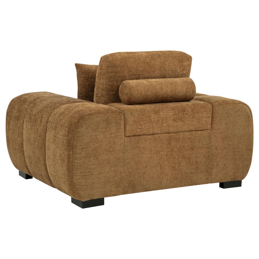Octavia Tufted Upholstered Accent Chair Amber