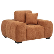 Octavia Tufted Upholstered Accent Chair Orange