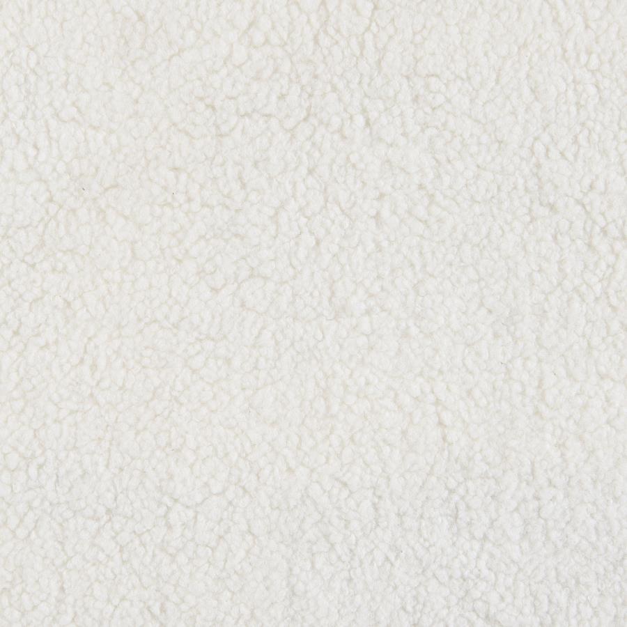 Isabella 2-piece Sherpa Upholstered Sofa Set Ivory