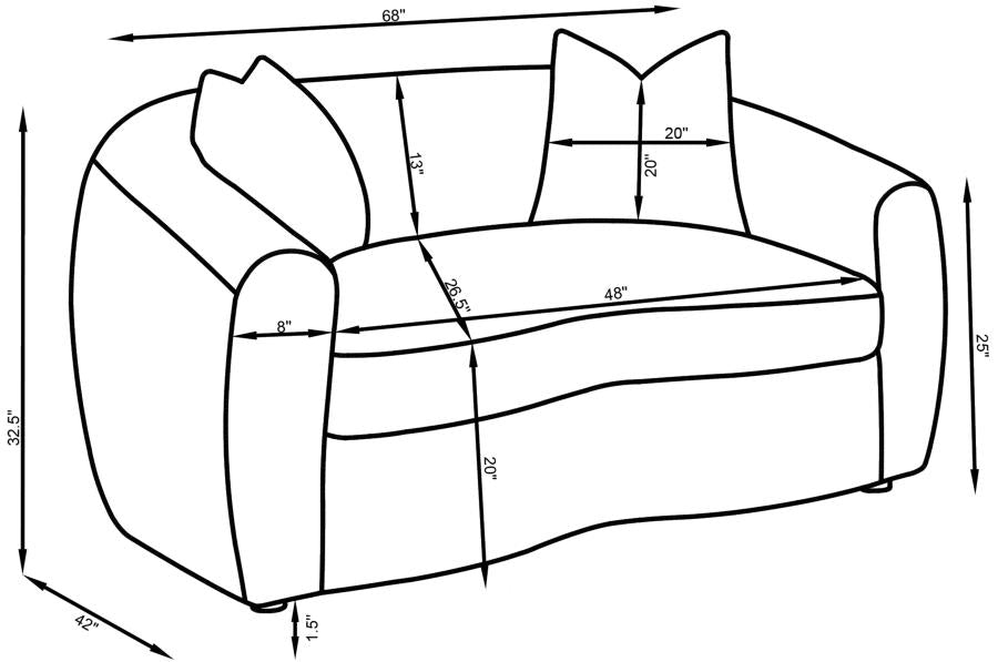 Isabella 3-piece Sherpa Upholstered Sofa Set Natural