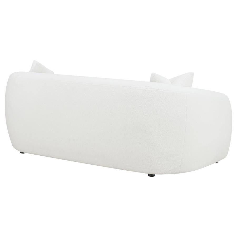 Isabella Sherpa Upholstered Sofa Natural