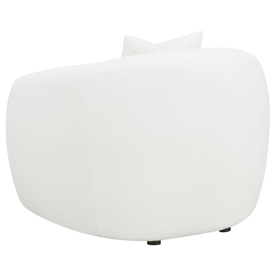 Isabella Sherpa Upholstered Accent Chair Natural