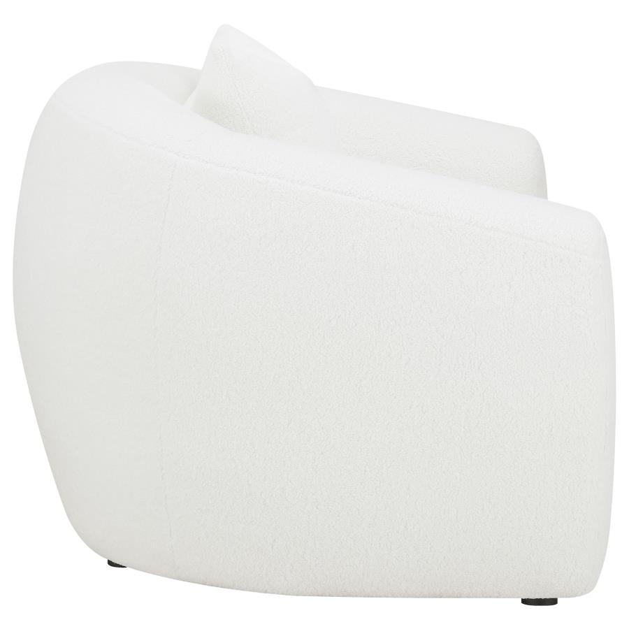 Isabella Sherpa Upholstered Accent Chair Natural