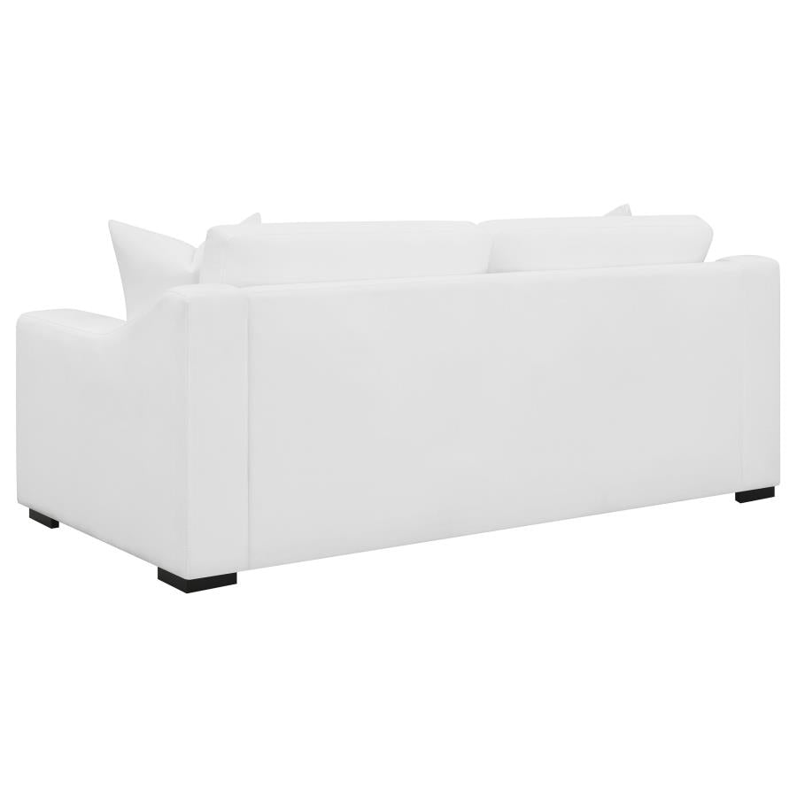 Ashlyn 3-piece Upholstered Track Arm Sofa Set White