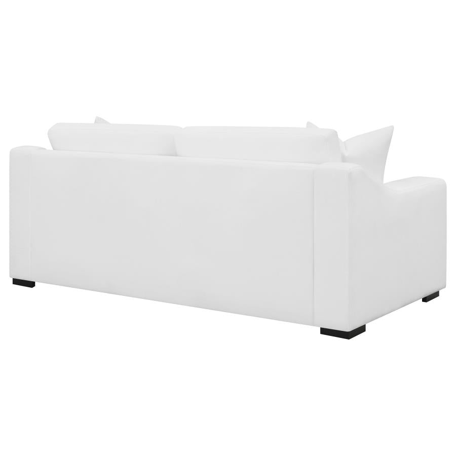 Ashlyn Upholstered Track Arm Sofa White