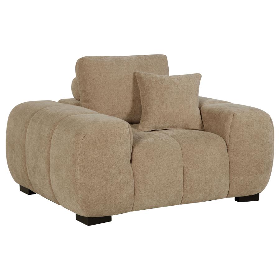 Octavia Tufted Upholstered Accent Chair Camel
