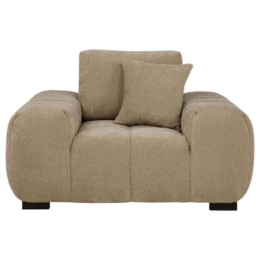 Octavia Tufted Upholstered Accent Chair Camel